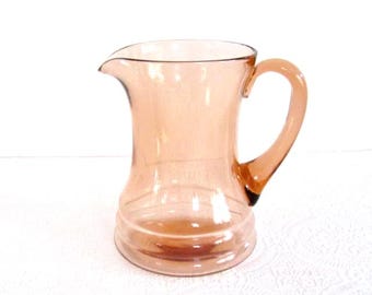 Dunbar Flint Glass #1115 Pink Pitcher – Antique Rose Depression Glass 48 oz Beverage Pitcher, Vintage Barware, 1930s Elegant Glassware