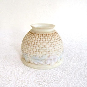 Antique Gasolier Shade, Early Electyric Reverse Painted Satin Glass Light Shade, Gasolier Replacement Shade, Pendant Light Shade, Lamp Shade