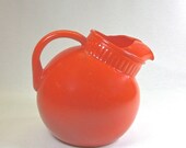 Orange Anchor Hocking Tilted Ball Pitcher Was 20.00 Now 10.00