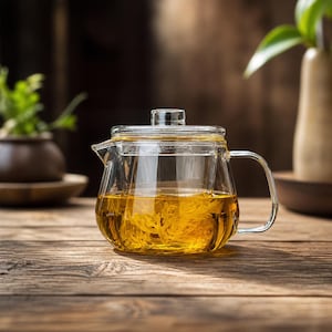 Penguin Borosilicate Glass Teapot with Infuser | Heat Resistant Loose Leaf Tea Maker