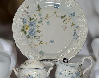 Vintage Mikasa Precious Blue Michelle D 2501 Serving Pieces, Multiple Options Available.