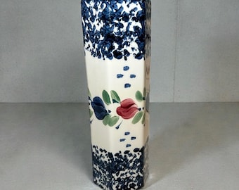 Vintage Gail Pitman Ceramic Vase With Floral Design