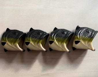 Vintage Kool Buddies Big Bass Mouth Koozie, Set of 4.