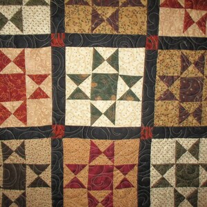 Stars Decorator Quilt, Free Shipping, Country quilt 0226-02 image 8