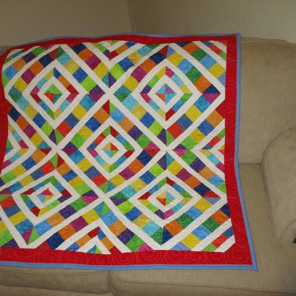 Primary Colors Quilt - Etsy
