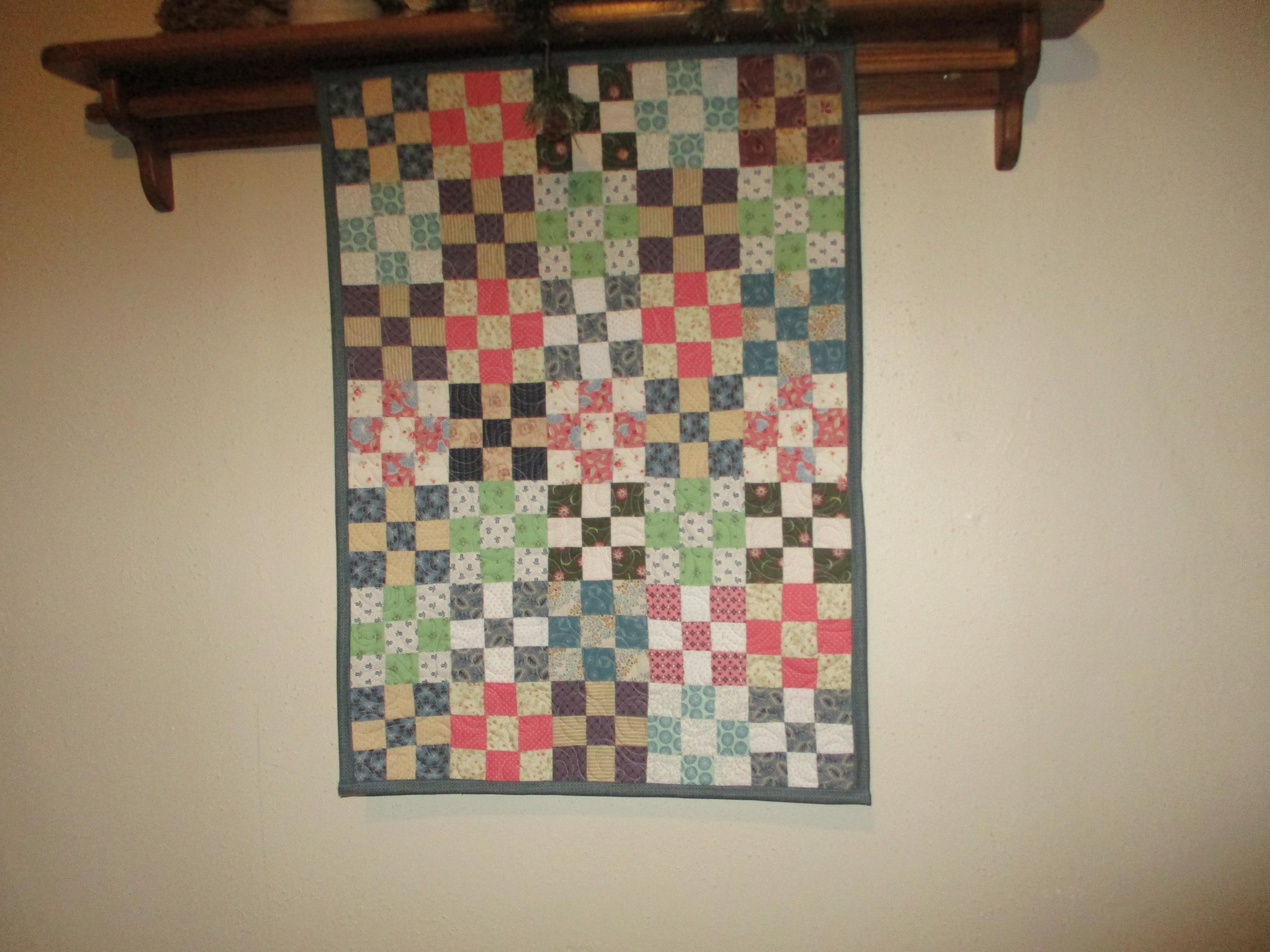 Scrappy Nine Patch, Decorator Quilt, 0122-01 - Etsy