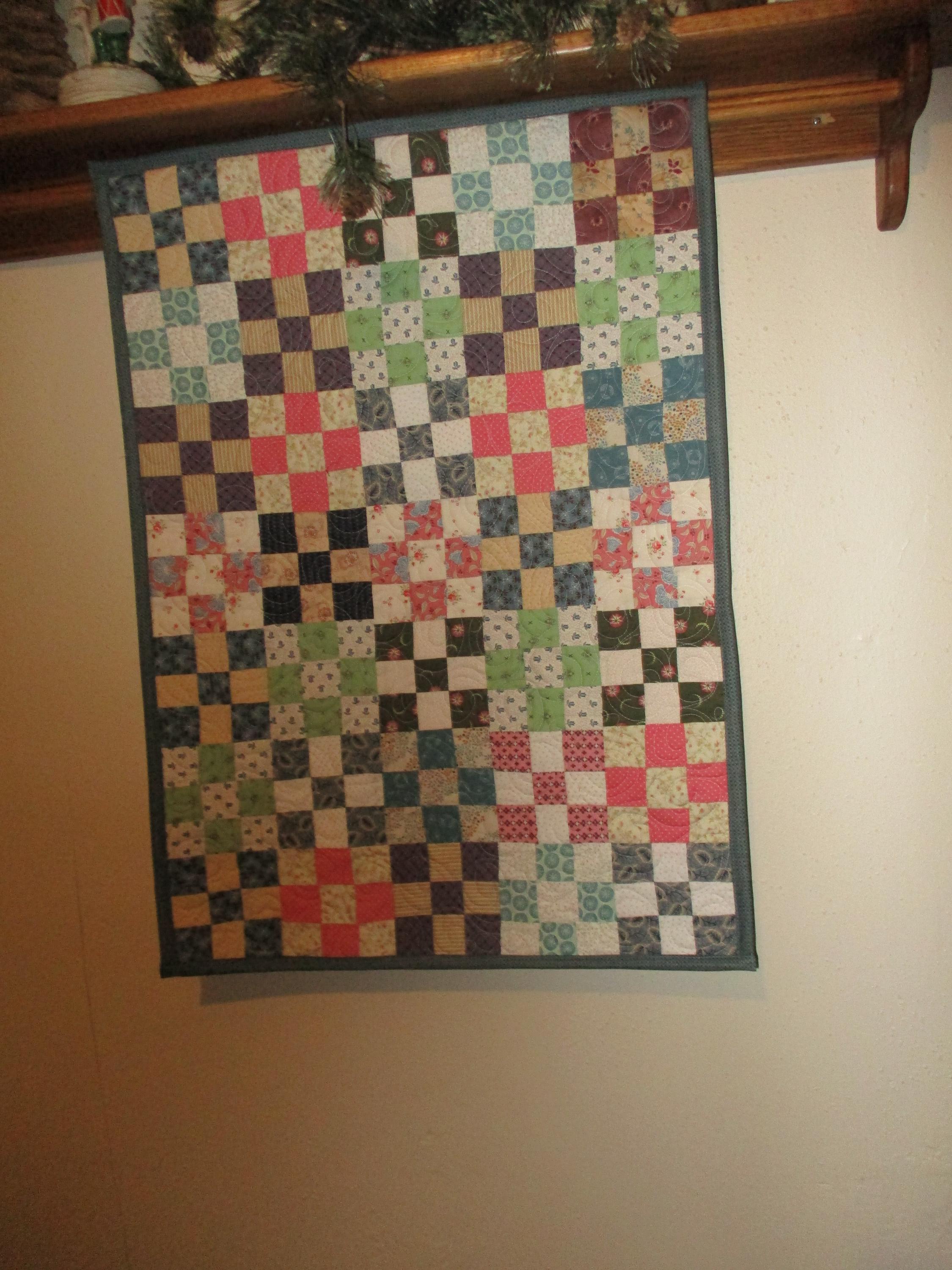 Scrappy Nine Patch, Decorator Quilt, 0122-01 - Etsy