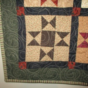 Stars Decorator Quilt, Free Shipping, Country quilt 0226-02 image 5