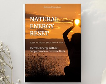 Natürliche Energie Ratgeber Ebook | Schlaf, Stress & Gesunde Gewohnheiten (PDF Download)