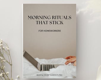 Anleitung für Morgenrituale für Fernarbeiter | Calm & Produktiv (PDF Tracker inklusive)