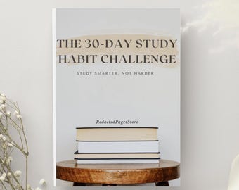 30-Tage-Study-Gewohnheits-Challenge | Schüler-Produktivitätsplaner (PDF Download)