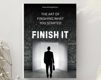 Beende was du beginnst Ebook | Produktivität & Selbstdisziplin (PDF Download)