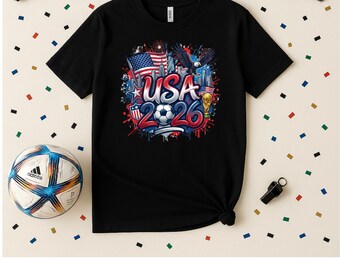 World Cup Soccer T Shirt, Football Fan Tee, Game Day Shirt, Soccer Gift, Sports Fan Apparel, Stadium Ready Shirt
