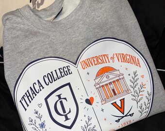 Custom College Parent Sweatshirt, Personalized University Crewneck, Proud Mom Dad College Shirt, Multi School Family Sweatshirt