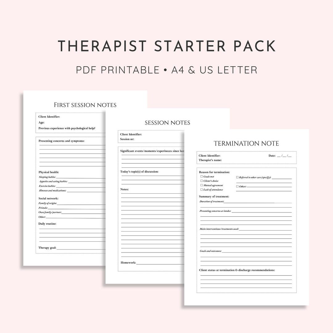 Termination Session Questionnaire.pdf Therapy Toolkit | Therapist Session Notes, Intake Form, Termination ...