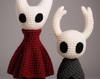 Hollow Knight & Hornet Crochet Pattern | Amigurumi Game Characters | PDF Digital Pattern