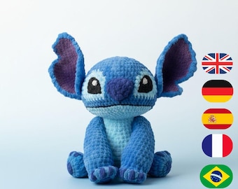 STITCH AMIGURUMI: Schema digitale all'uncinetto / Download immediato