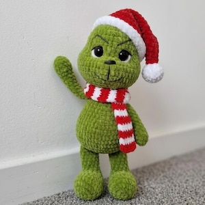 Grinchen Amigurumi Virkmönster, Julplysch Handledning (PDF)