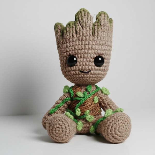 Treeman-haakpatroon, amigurumi-bospop (pdf)
