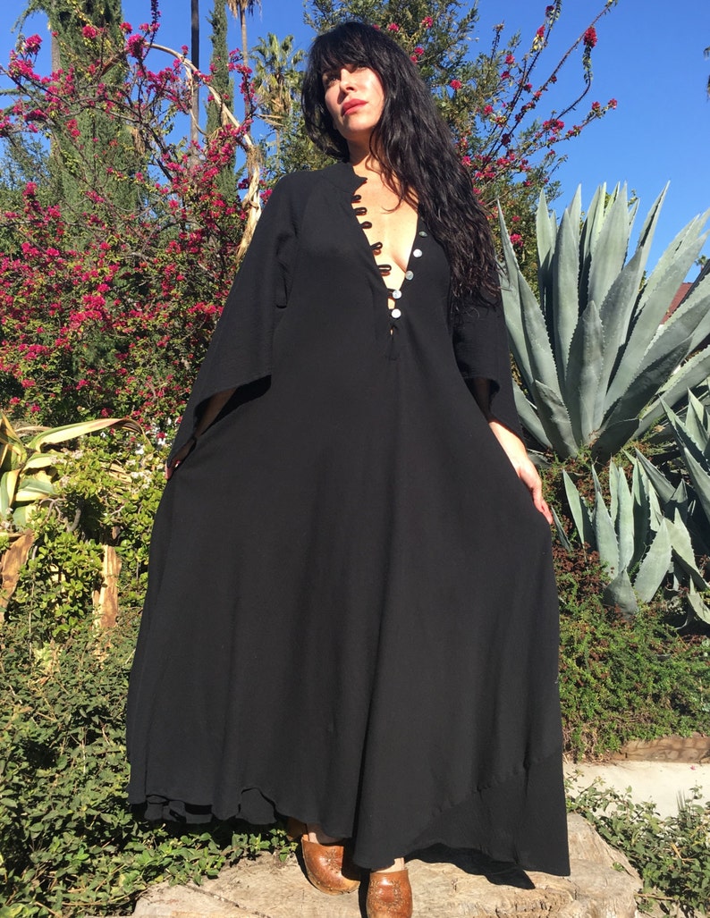 Gauze Cotton Dress Cotton Caftan Gauzy Summer Dress Angel Sleeves Kaftan Handmade Kaftan
