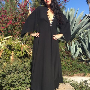 Gauze Cotton Dress Cotton Caftan Gauzy Summer Dress Angel Sleeves Kaftan Handmade Kaftan