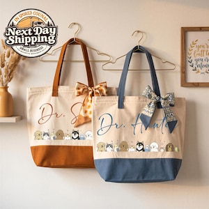 Custom Vet Nurse Tote, Foster Mom Gift Bag, Animal Lover Tote, Vet Tech Gift Bag, Pet Rescue Tote, Veterinary Nurse Bag, Foster Parent Tote