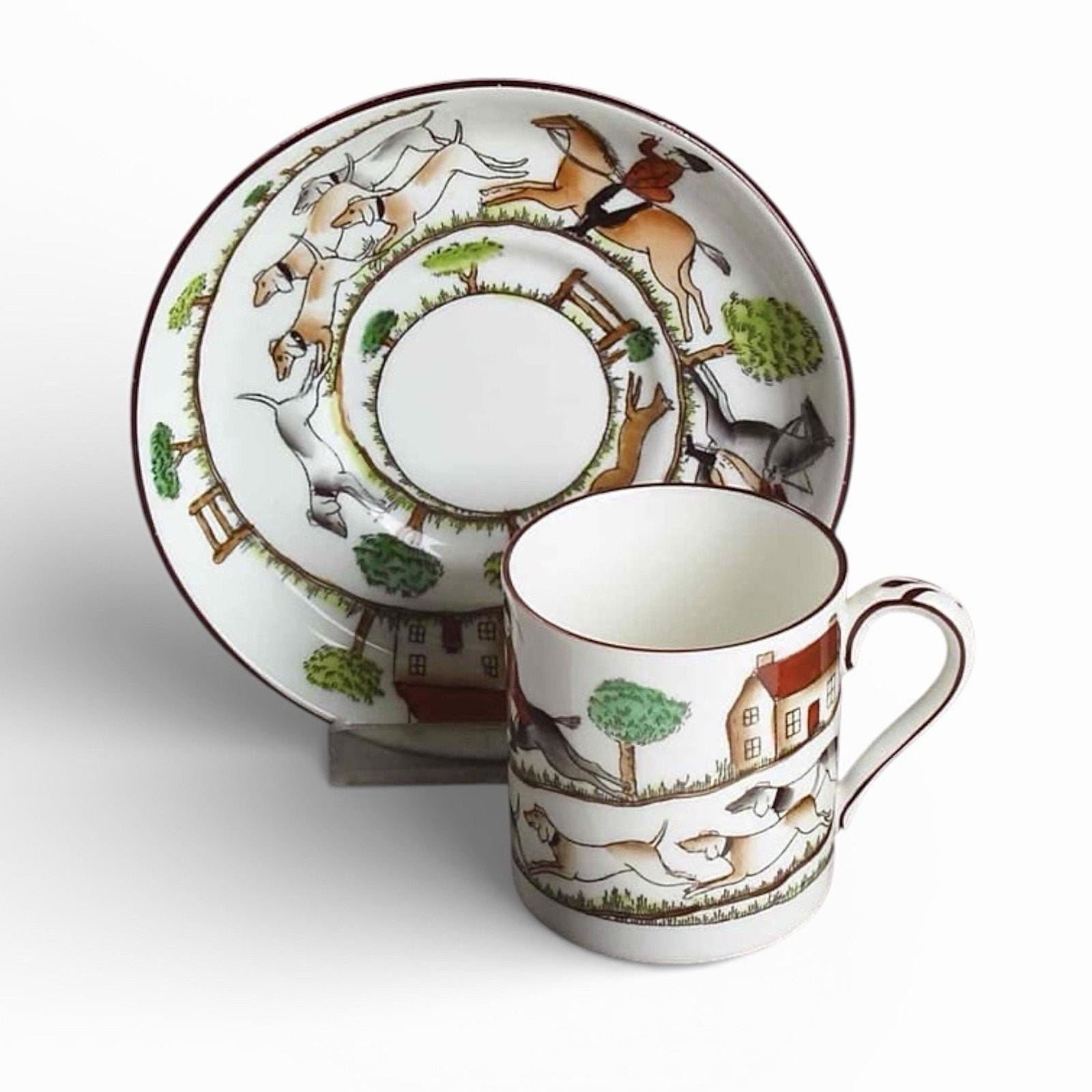 Staffordshire Hunting Scene China - Etsy