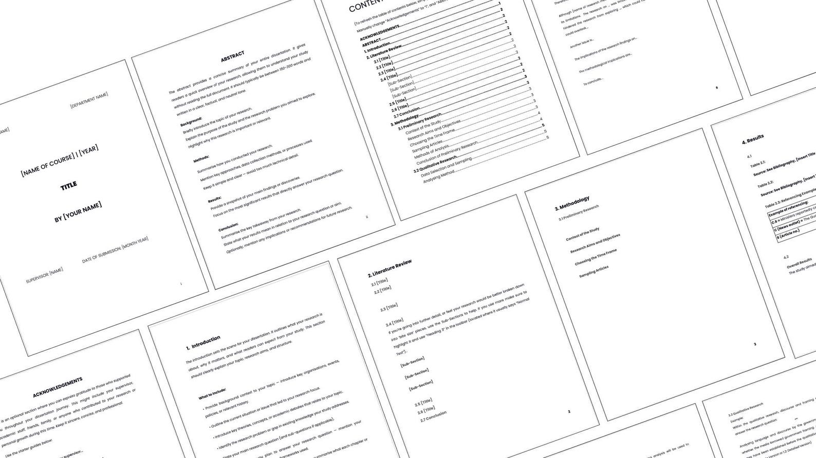Dissertation Template Thesis Template Student Layout University Tool ...
