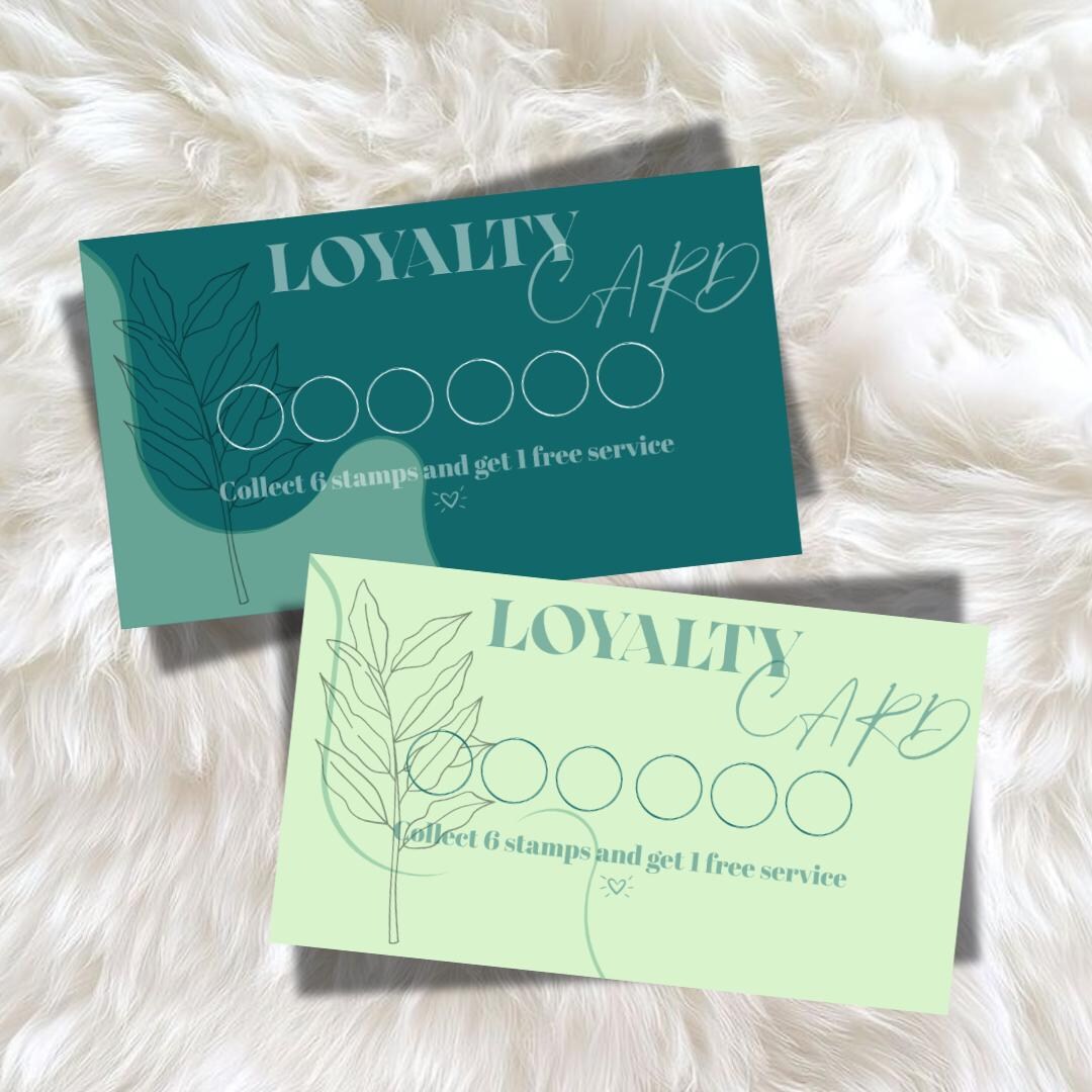 Editable Loyalty Card Template - Small Business Rewards Card - Canva ...