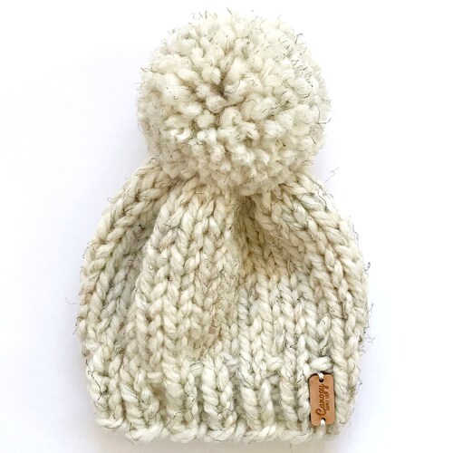 Hand Knitted Newborn Baby Beanie 