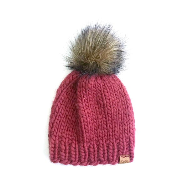 Fur Pom Hat > Fur Pom Pom Beanie > Knit Hat > Knit Beanie > Fur Pom Pom Hat > Women Hat > Fur Pom Beanie > Women Gift > Winter Hat