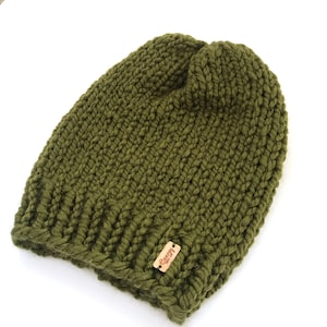 Knit Slouch Hat &gt; Knit Hat &gt; Knit Winter Hat &gt; Olive Green Hat &gt; Knit Beanie &gt; Chunky Knit Hat &gt; Beanie Women &gt; Beanie Hat &gt; Winter Hat