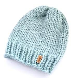 Knit Slouchy Hat &gt; Knit Beanie Hat &gt; Knit Winter Hat &gt; Neutral Gray Beanie &gt; Chunky Knitted Winter Hat &gt; Beanie Hat &gt; Knit Winter Hats