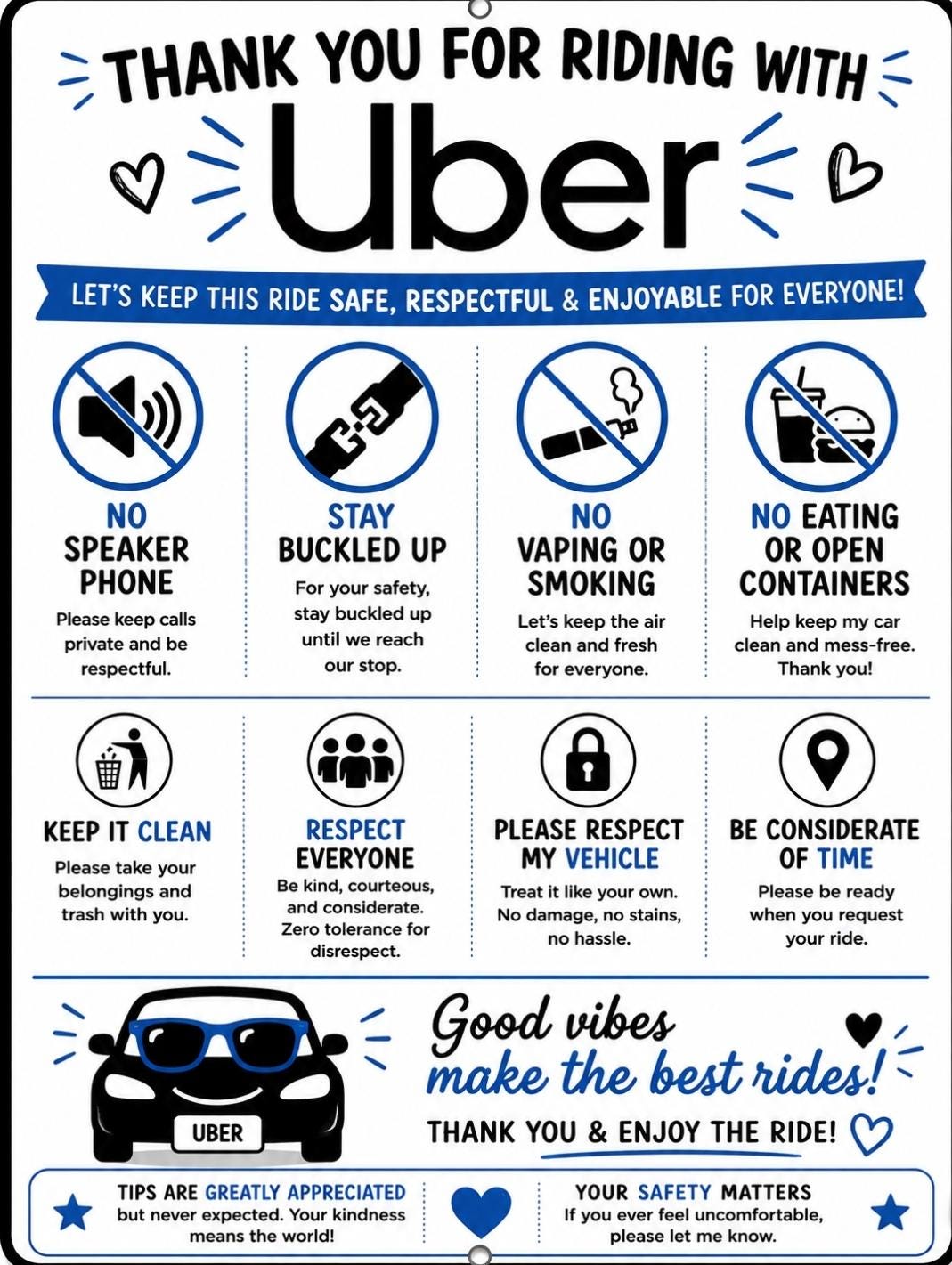 Rideshare Sign Examples Ultimate Rideshare Sign Bundle | Uber & Lyft Printable Car Signs ...