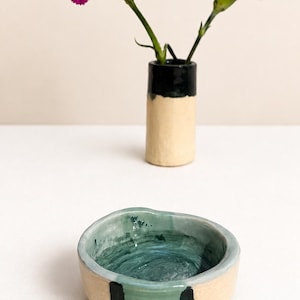 Handmade Ceramic Spice Dish | Minimalist Pinch Bowl for Kitchen Prep
