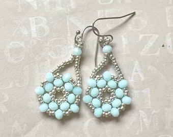 Solistice Earrings, beading tutorial, rondelle