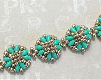 Honeycomb Bracelet Beading Tutorial