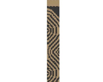 Motif de manchette peyotl Ripples