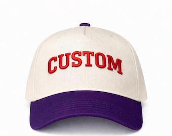 Custom upside down Embroidered Camo Snapback Hat: Personalized Text Gift custom inverted cap