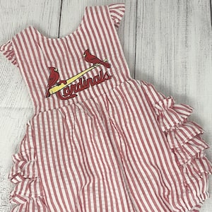 St. Louis Cardinals Girls Toddler Infant Sunsuit Bubble