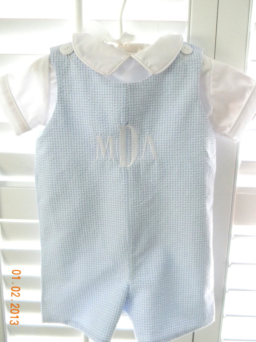 Blue Gingham Back To School Jon Jon main image 1