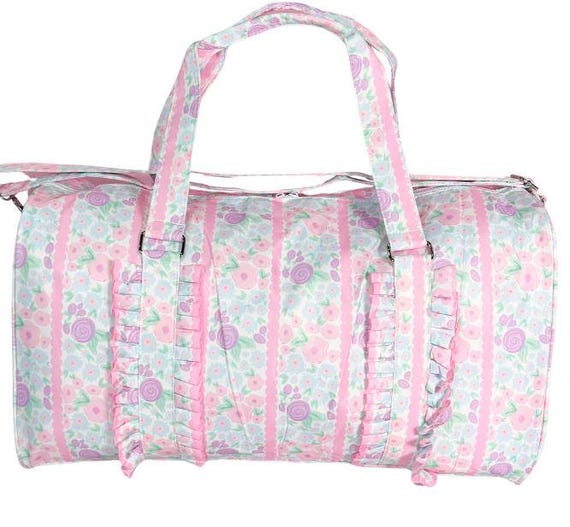 PINK Multicolor Patterned Duffel Bag + Backpack Set Floral Weekender Bag Colorful Daisy Travel Duffle Waterproof  main image 3