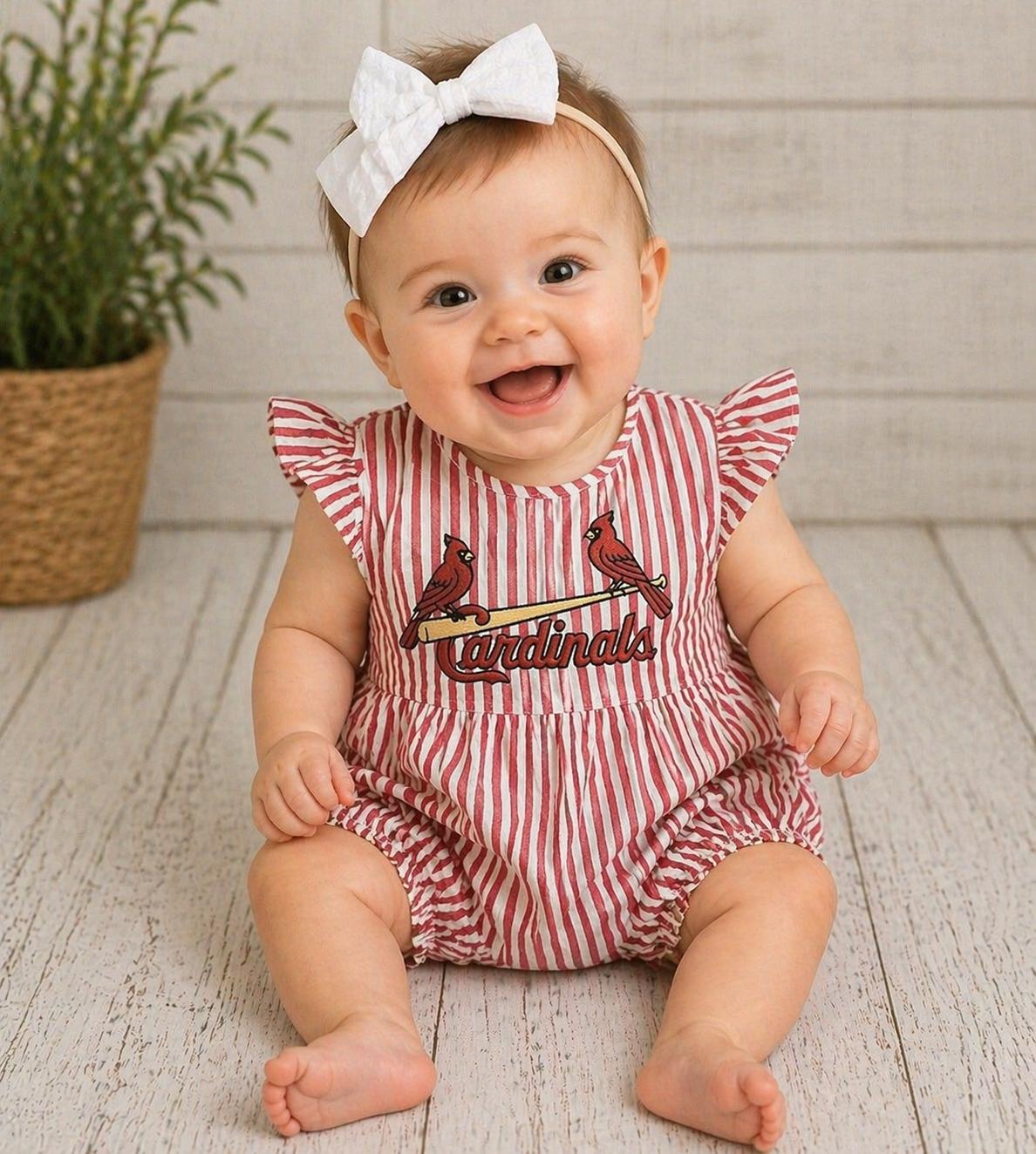 cardinals jersey dress St.louis Girls puff sleeve midi