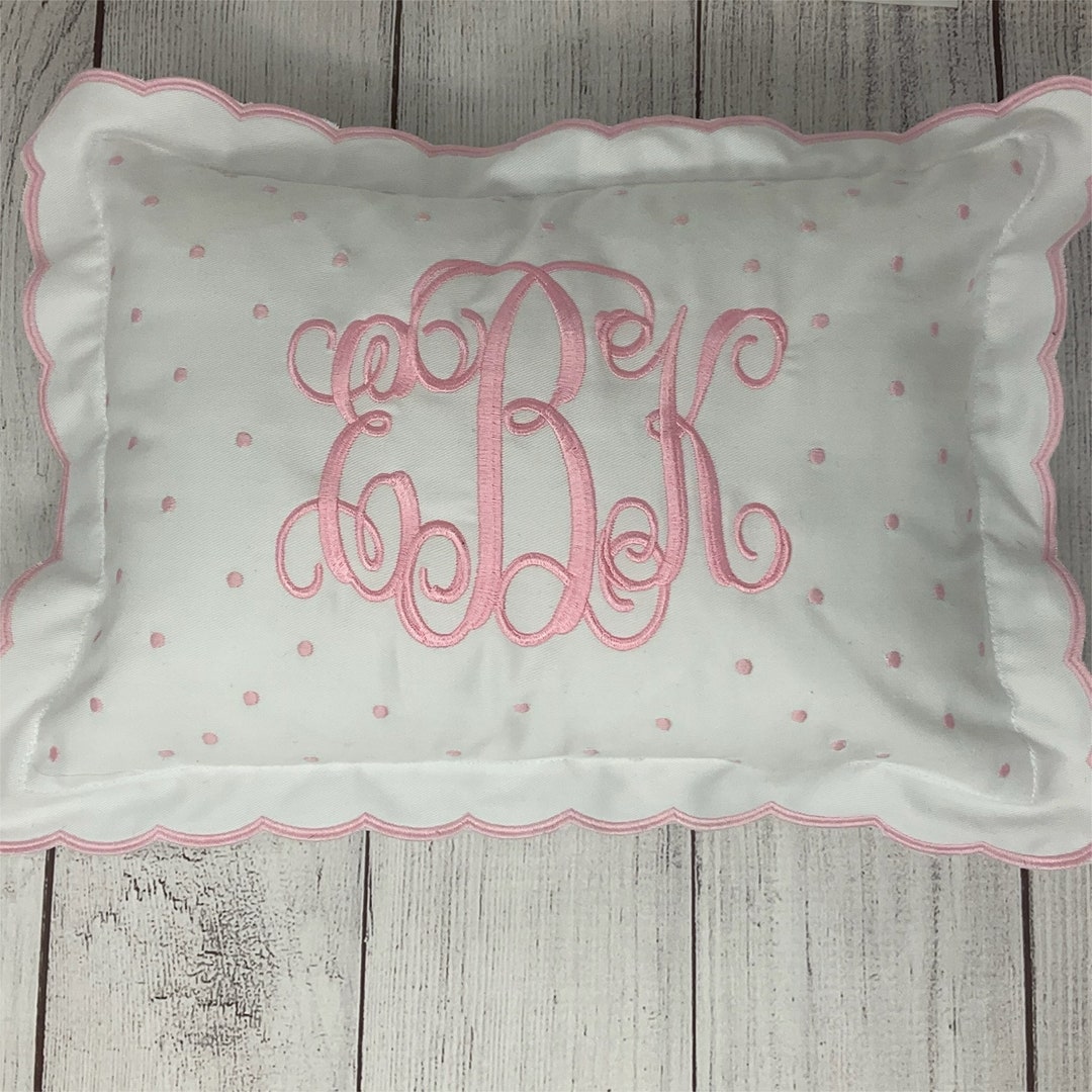 Monogram Baby Pillow, Nursery Pillow, Monogrammed Pillow Sham, Baby Shower Gift, Custom Baby