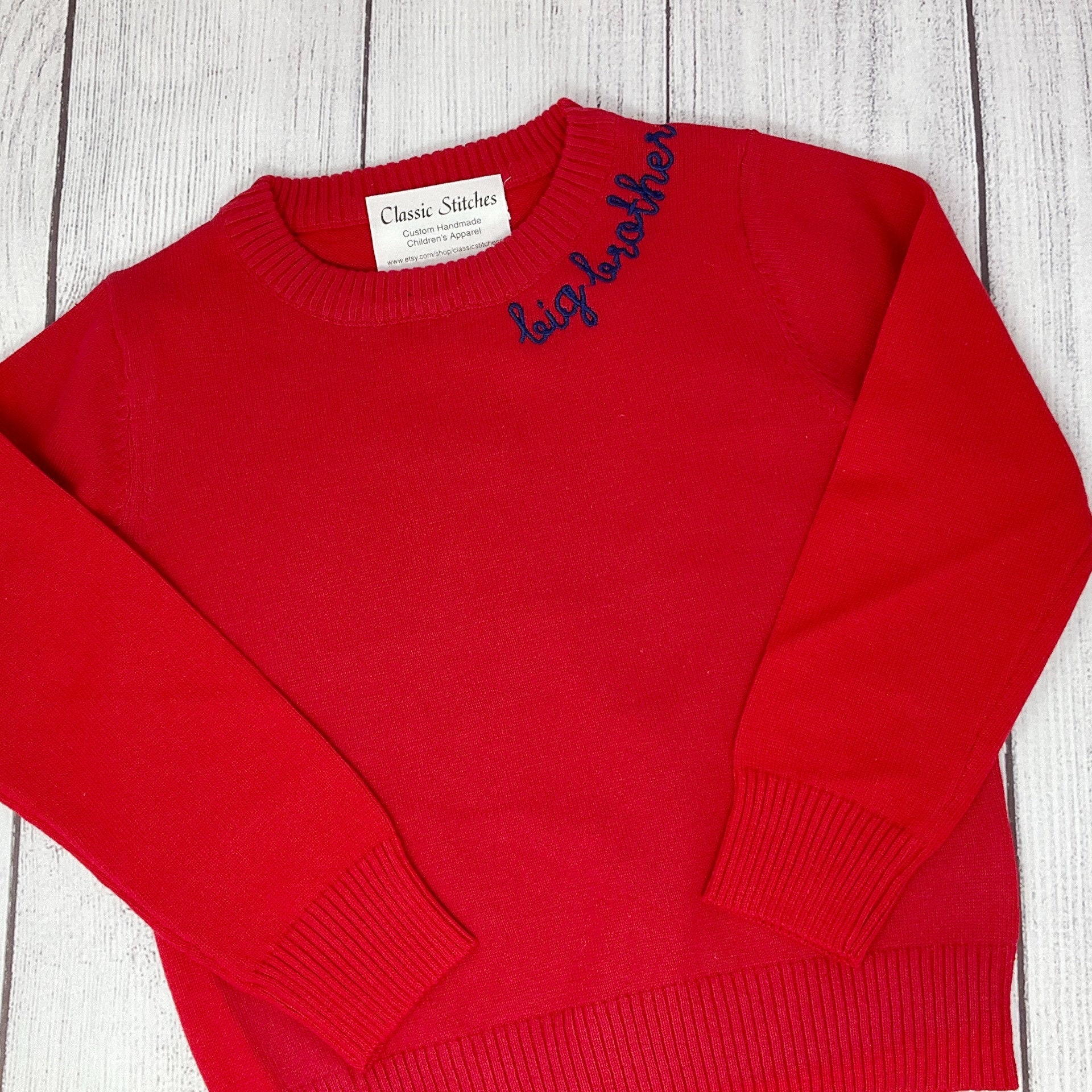 Monogram Sweater - Etsy