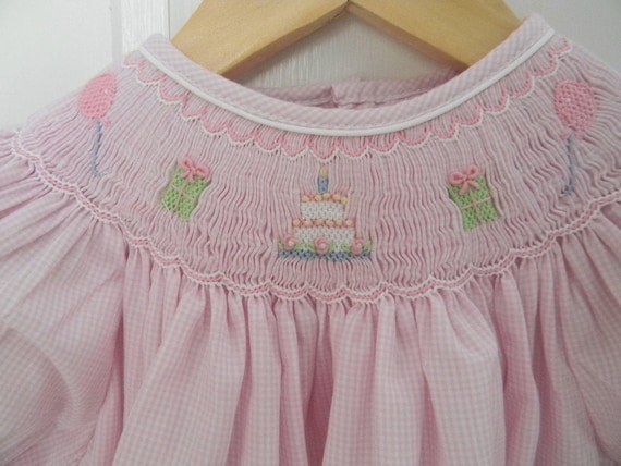smocked first birthday dress