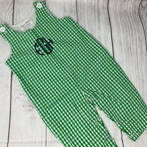 Personalized Gingham Longall/ Checked Longall/Monogram Longall/Thanksgiving Longall/Christmas Longall/6 Colors