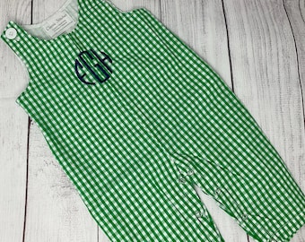 Personalized Gingham Longall/ Checked Longall/Monogram Longall/Thanksgiving Longall/Christmas Longall/6 Colors