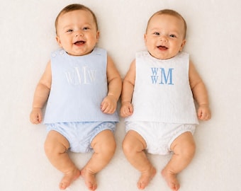 Conjunto de pañales vintage para bebé niño, personalizado, conjunto de bombachos para bebé niño, monograma