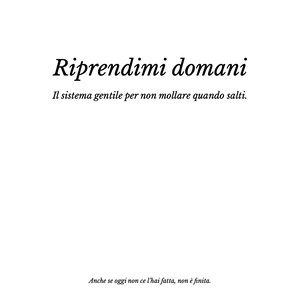 Riprendimi domani | Workbook gentile stampabile | Per riprendere senza colpa | Micro-azioni